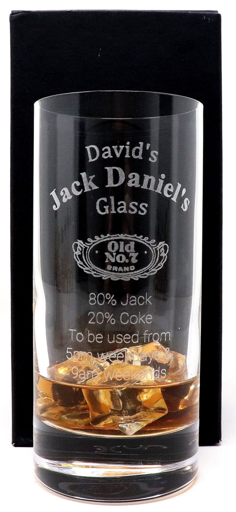 Personalised Jack Daniels Premium Highball Glass Gift For Etsy