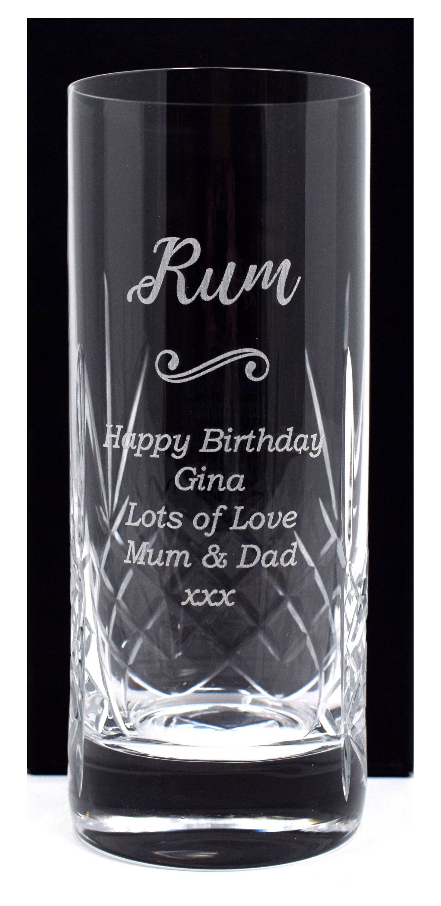 Personalised 2024 rum glass