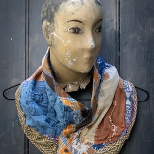 Gerecycleerde textielkraag, uniek stuk