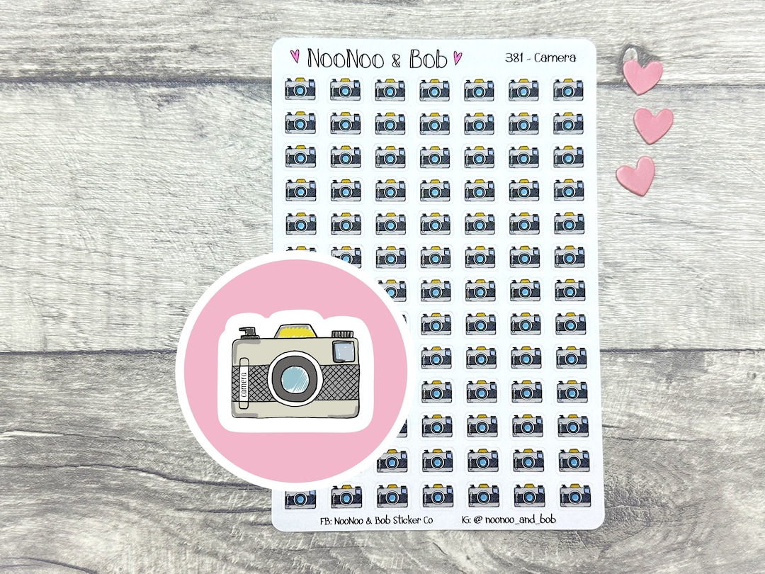 Camera Icon Planner Stickers - Photo Planner Stickers - Photography ...