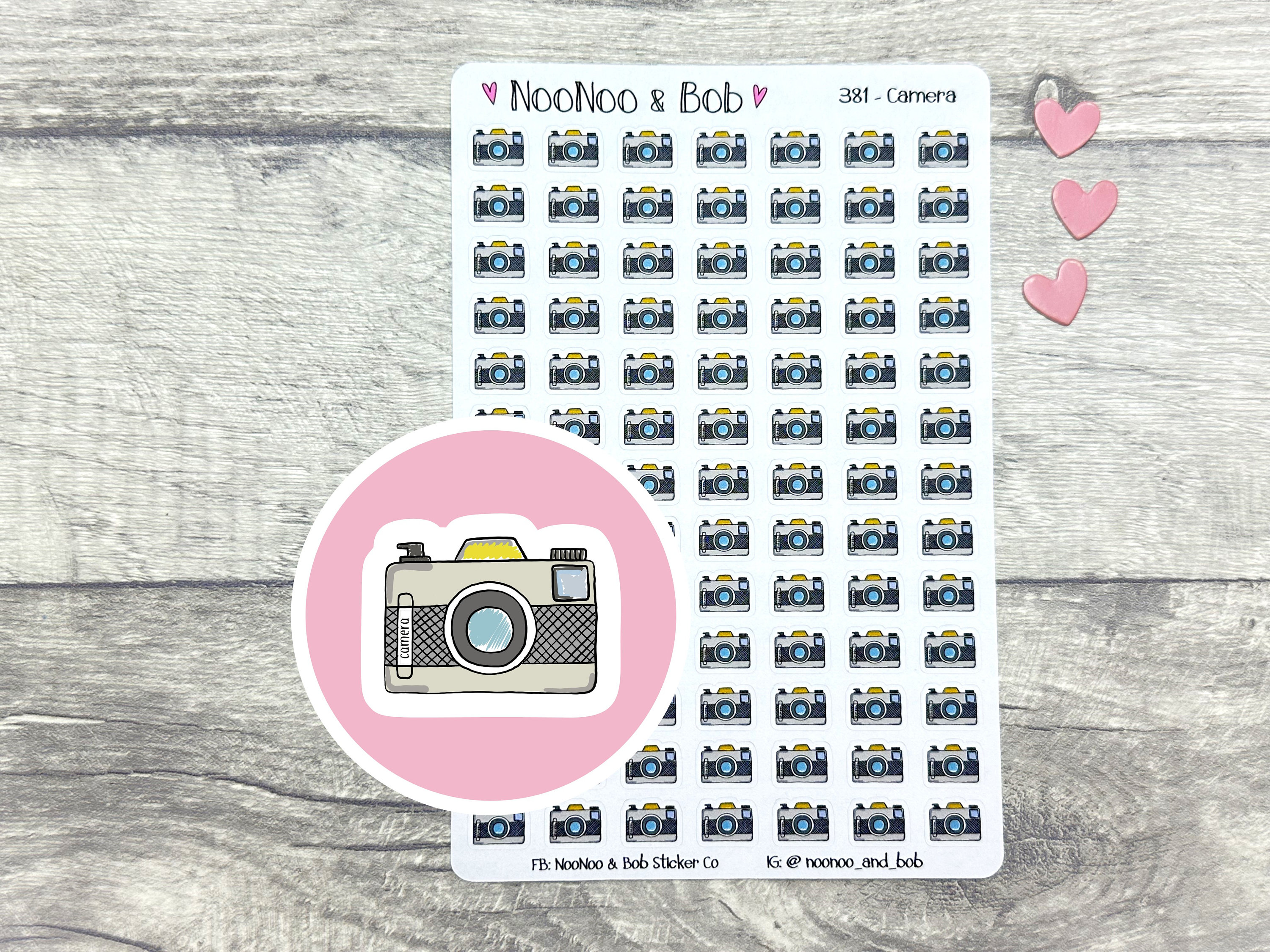 Camera Icon Planner Stickers - Photo Planner Stickers - Photography ...