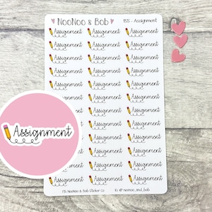 Aufgabe Sticker - Schul Planer Sticker - College Planer Sticker - Studenten Sticker - Universität Sticker
