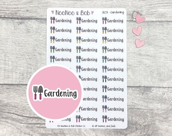 Gardening Planner Stickers - Garden Planner Stickers - Housework Stickers - Journal Stickers - Functional Planner Stickers