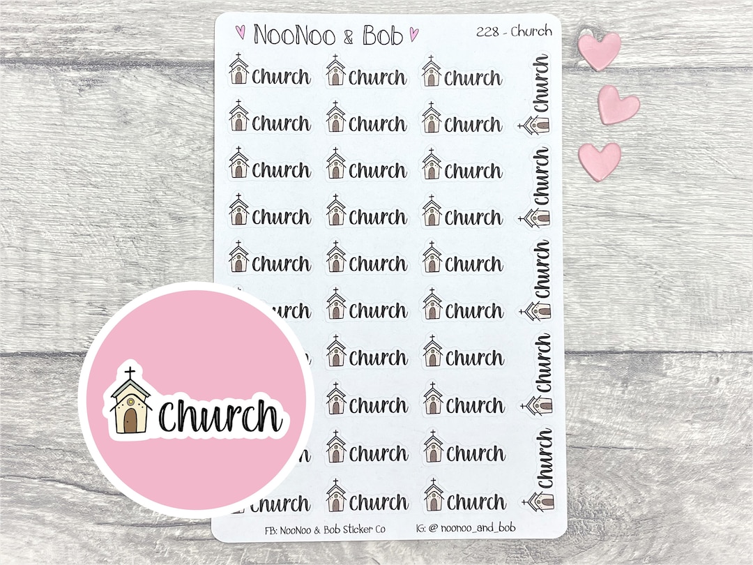 Church Planner Stickers - Faith Planner Stickers - Religious Planner ...
