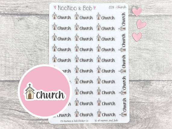 Church Planner Stickers - Faith Planner Stickers - Religious Planner Stickers - Spiritual Stickers - Journal Stickers
