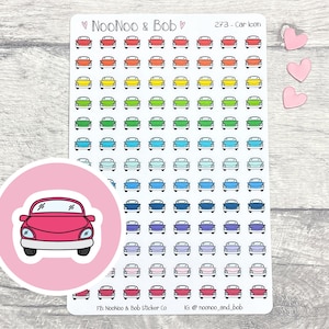 Car Icon Stickers - Vehicle Icon Stickers - UK Planner Stickers - Journal Stickers - Calendar Stickers - Functional Planner Stickers