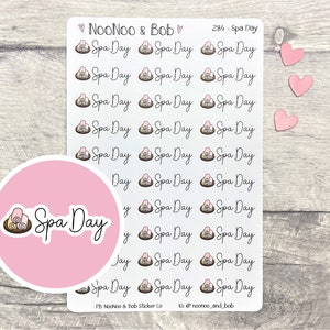 Stickers spa Day Planner - Stickers chouchouter - Stickers Beauty Planner - Stickers Temps Moi - Stickers Journal