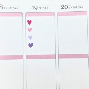 Mini Heart Planner Stickers - Small Heart Stickers - Tiny Planner ...