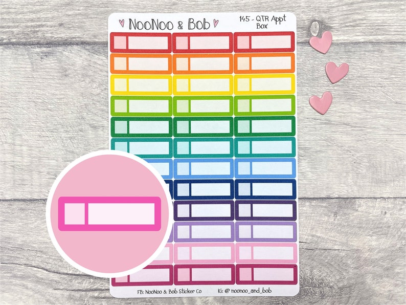 Appointment Quarter Box Planner Stickers - Box Planner Stickers ...