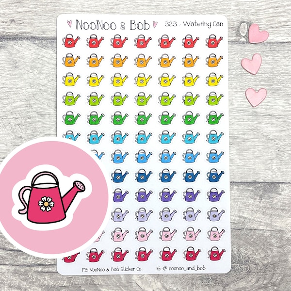 Gießkanne Sticker - Zimmerpflanzen Sticker - Garten Sticker - Funktionale Planner Sticker