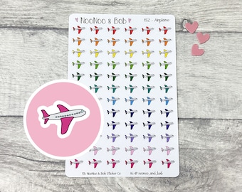 Airplane Icon Planner Stickers - Vacation Planner Stickers - Travel Planner Stickers - Holiday Stickers - Journal Stickers