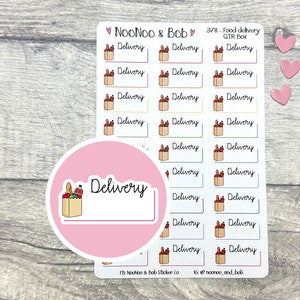 Plannerstickers maaltijdbezorging - Plannerstickers supermarkt - Boodschappen - doosstickers