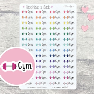 Gym Planner Stickers - Workout Stickers - Fitness Planner Stickers - Journal Stickers - Functional Planner Stickers