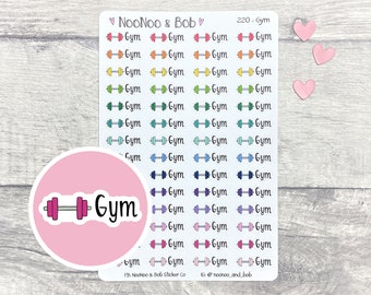 Gym Planner Stickers - Workout Stickers - Fitness Planner Stickers - Journal Stickers - Functional Planner Stickers