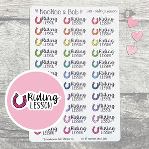 Reitstunde Planner Sticker - Pferd Sticker - Hufeisen Sticker - Haustier Planner Sticker - Funktionaler Planner Sticker