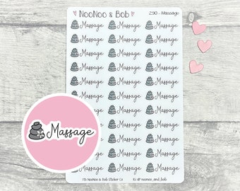 Massage Planner Stickers - Pamper Planner Stickers - Beauty Planner Stickers - Me Time Stickers - Spa Stickers - Journal Stickers