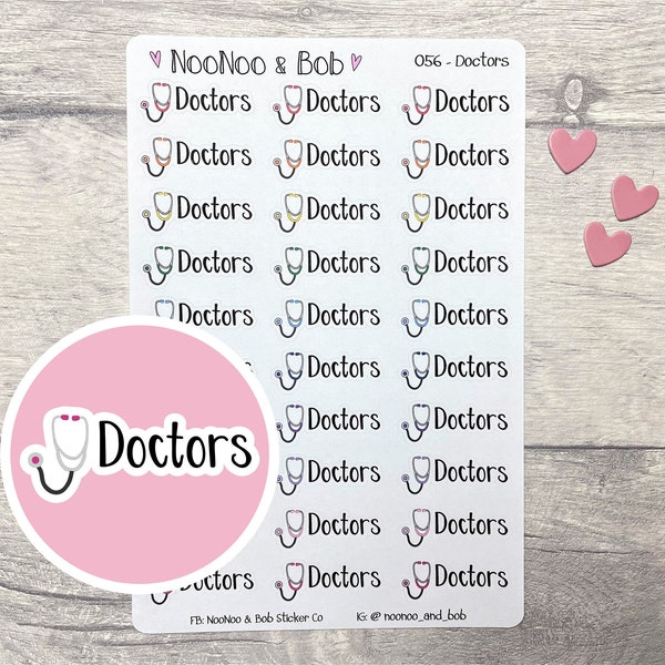 Doctors Script Planner Stickers - Doctors Planner Stickers - Doctors Appointment Stickers - Functional Planner Stickers