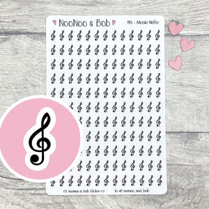 Pegatinas para planificador de notas musicales - Pegatinas para planificador de clases de música - Pegatinas para notas musicales - Pegatinas para planificador de calendario - Pegatinas para diario