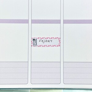 Knife & Fork Meal Planning Stickers - Meal Planner Stickers - Knife and Fork Icon - Food Stickers - Food Tracker- Journal Stickers image 3