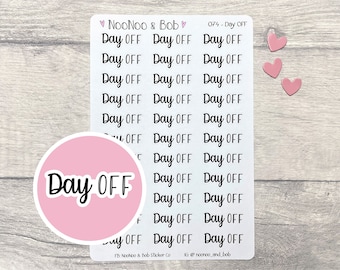 Day Off Script Planner Stickers - Annual Leave Day Stickers - Leave Day Planner Stickers - PTO Stickers - Journal Stickers