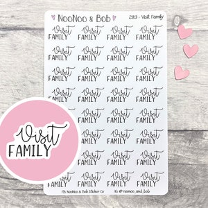 Odwiedź Family Planner Stickers - Family Planner Stickers - Naklejki nagłówkowe - Funkcjonalne naklejki planera