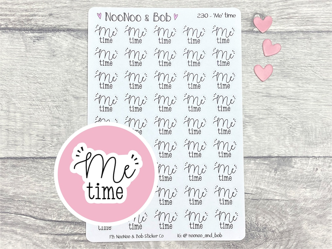 Me Time Planner Stickers - Self Care Planner Stickers - Time to Myself ...