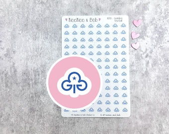 Girl Guides Icon Planner Stickers - Girl Guiding Group Planner Stickers - Functional Planner Stickers - UK planner stickers