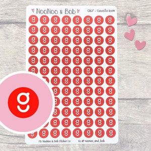 Gousto Symbol Planer Aufkleber - Gousto Planner Aufkleber - Essen Lieferung - Journal Aufkleber - Funktionale Planer Aufkleber
