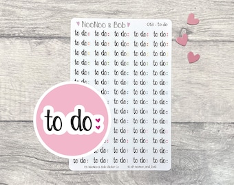 to do Planner Stickers - Organisation Stickers - List Stickers - Journal Stickers - Calendar Stickers -Functional Planner Stickers