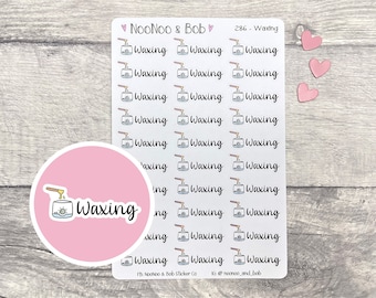 Waxing Planner Stickers - Beauty Appointment Stickers - Hot Wax Planner Stickers - UK Planner Stickers