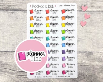 Planner Time Planner Stickers - Time to Plan Stickers - Planning Stickers - Journal Stickers - Functional Planner Stickers