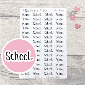 Schul Aufkleber - Schul Aufkleber - Lehrer Aufkleber - Aufkleber für die Schulkopf - Funktionaler Planner Aufkleber