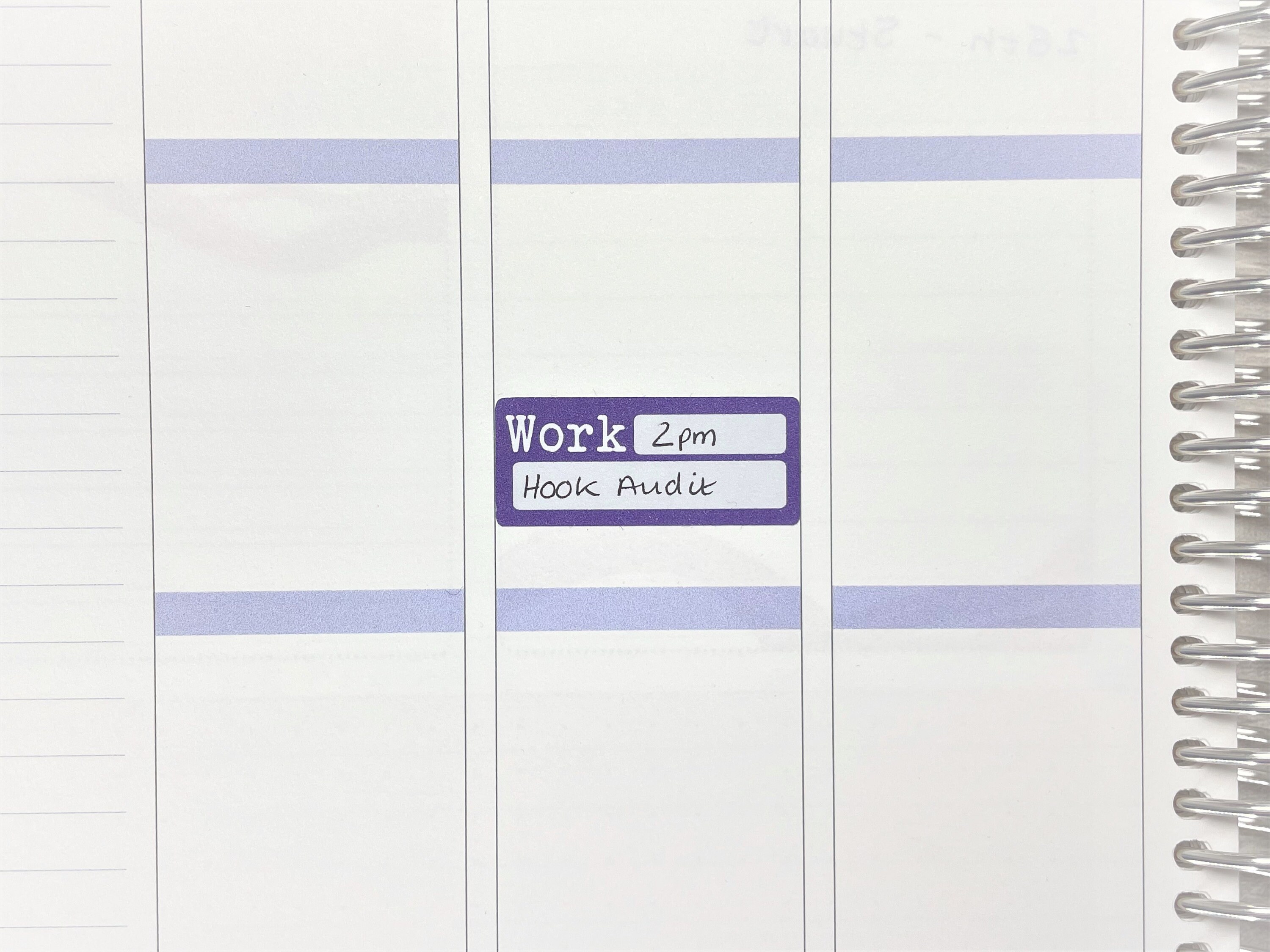Work Appointment Quarter Box Planner Stickers - Script Boxes- Header ...
