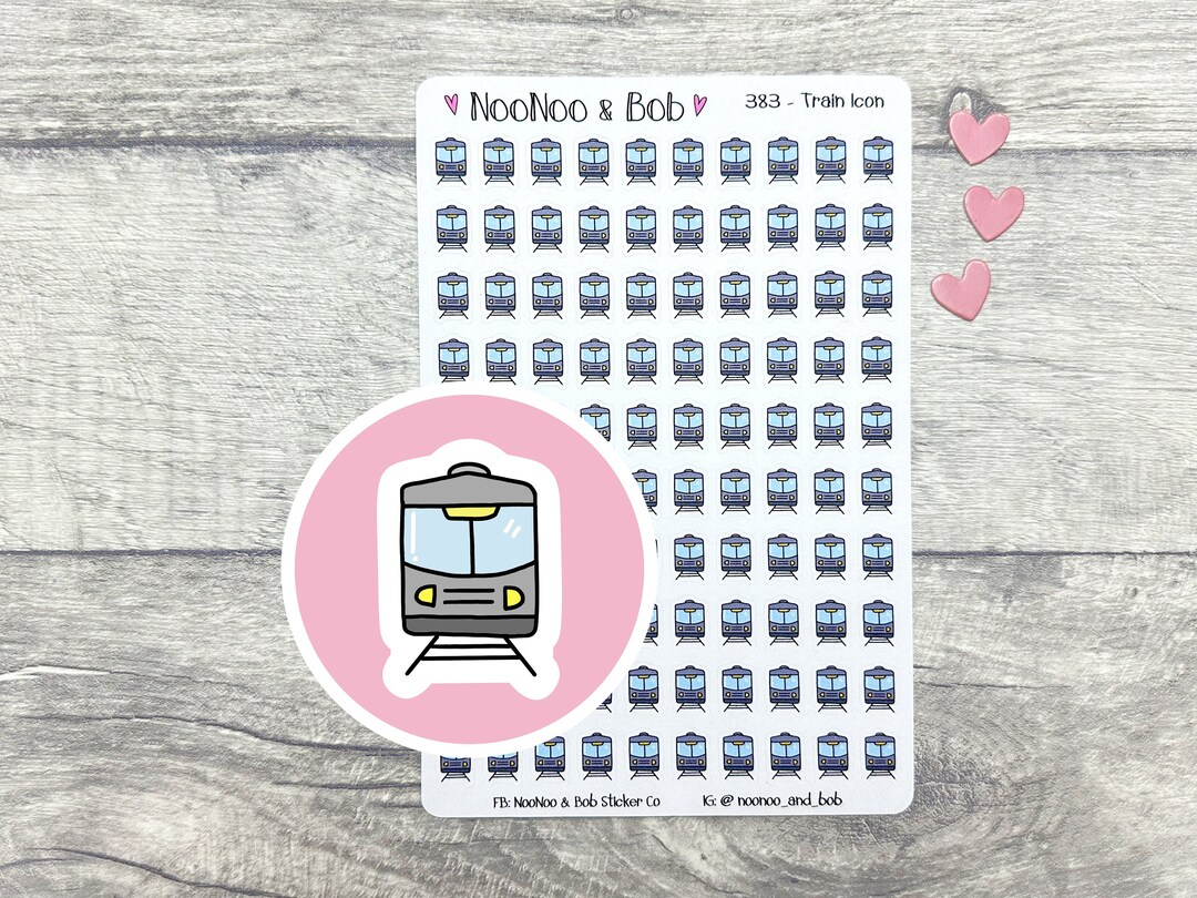 Train Icon Stickers - Travel Stickers - Trip Stickers - Transport ...