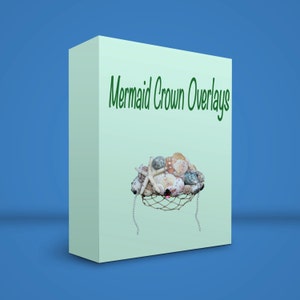 Mermaid Crown Digital Overlays