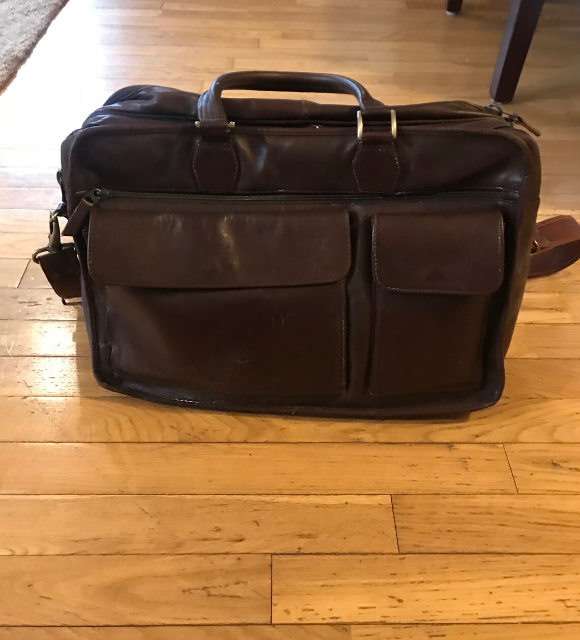Vintage Leather Tumi Briefcase Etsy