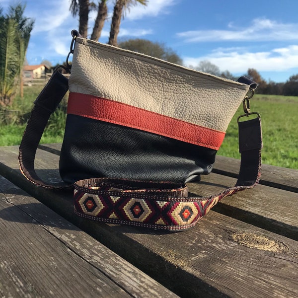 Sac en cuir bandoulière