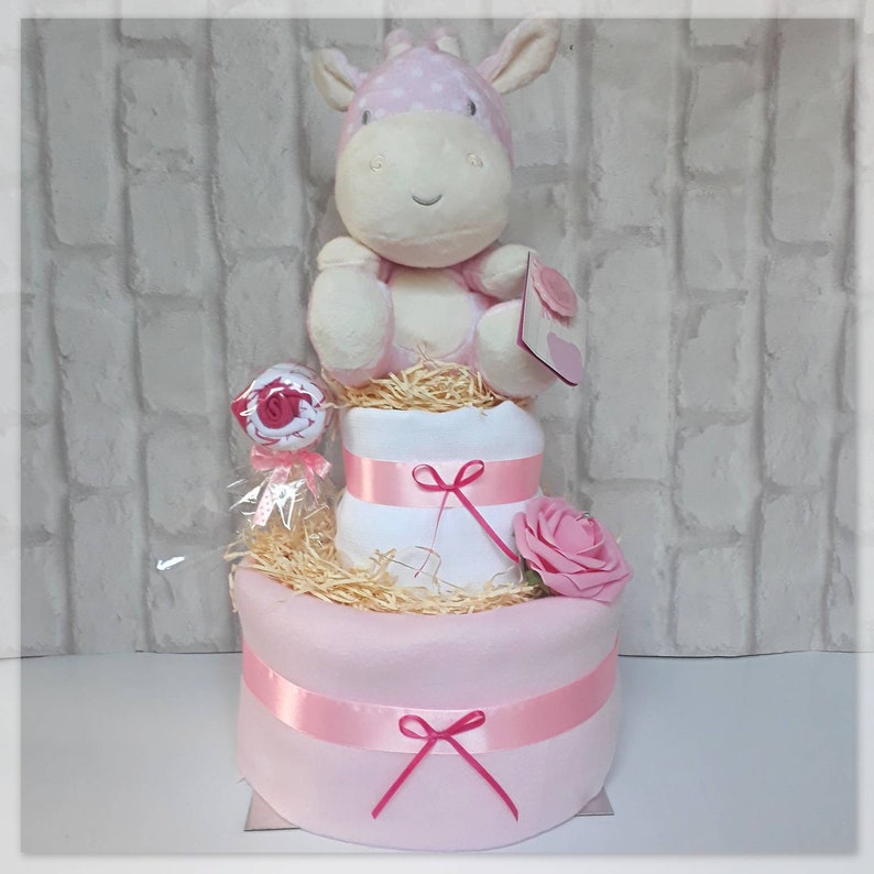 nappy cake for baby girl