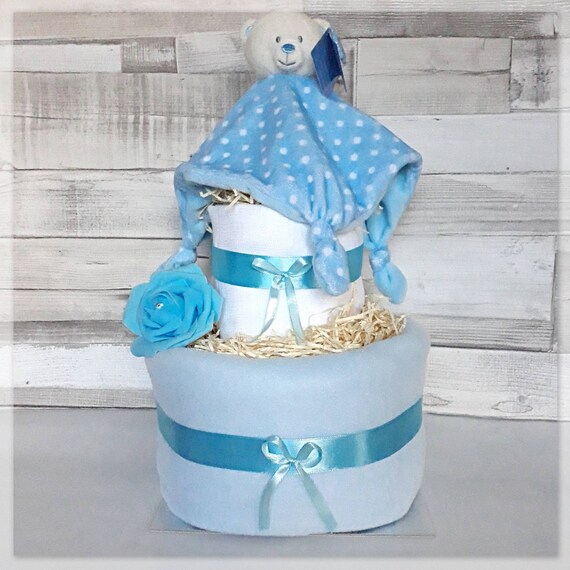 baby shower nappy cake boy