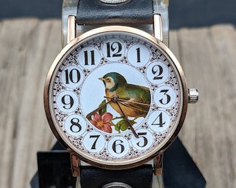 Stil Antike Vogel Uhr,Damen Uhr,Frauen Uhr,Unisex Uhr,Geschenk Idee,Armbanduhr,Geschenk Uhren,Geburtstagsgeschenk,Geschenk für sie,Jubiläum Geschenk