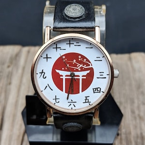 Love Japan Leather Watch,Fashion Watch,Women Watch,Ladies Watch,Men watch,Fashion Accessory,Leather Watch,Birthday Gift,Japanese Jewelry