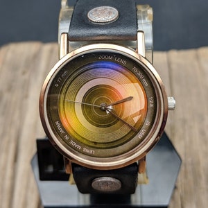 Camera Lens Watch Men Watch Watch Women Watch Vintage Watch Leather Jewelry Watch Birthday Gift Funny Gift Watch Gift Gift Idea Watches DSLR