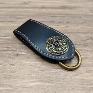 Tassen & portemonnees Portemonnees & Geldclips Portemonnee met ketting schedel riem lus sleutelhanger schedel rundleer lederen portemonnee ketting voor mens biker lange portemonnee portemonnee accessoire cadeau mannen cadeau snap sleutelhanger Harley 