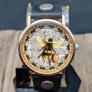 Art Bee Watch,Women Watch,Ladies Watch,Leather Watch,Jewelry Watch,Birthday Gift,Gift For Her,Watch Gift,Gift Idea,Watches