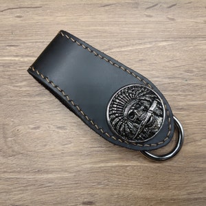 Tassen & portemonnees Portemonnees & Geldclips Portemonnee met ketting Sheriff Riem Lus Sleutelhanger Rundleer Portemonnee Ketting voor Mannen Biker Lange portemonnee Portemonnee Accessoire Cadeau Mannen Gift Snap Sleutelhanger Harley 