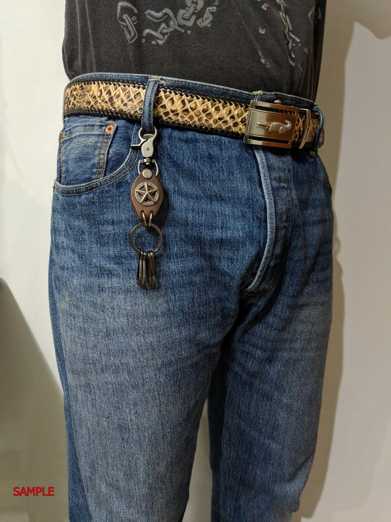 Leather Keychain Key Fob Key Ring Leather Key Chain Mens Key Etsy