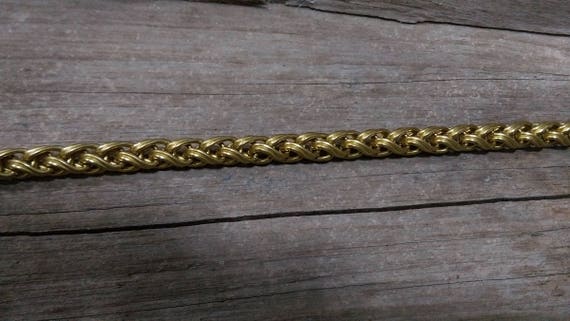 Brass Wallet Chain Belt Hook Wallet Leather Genuine Braided Brass