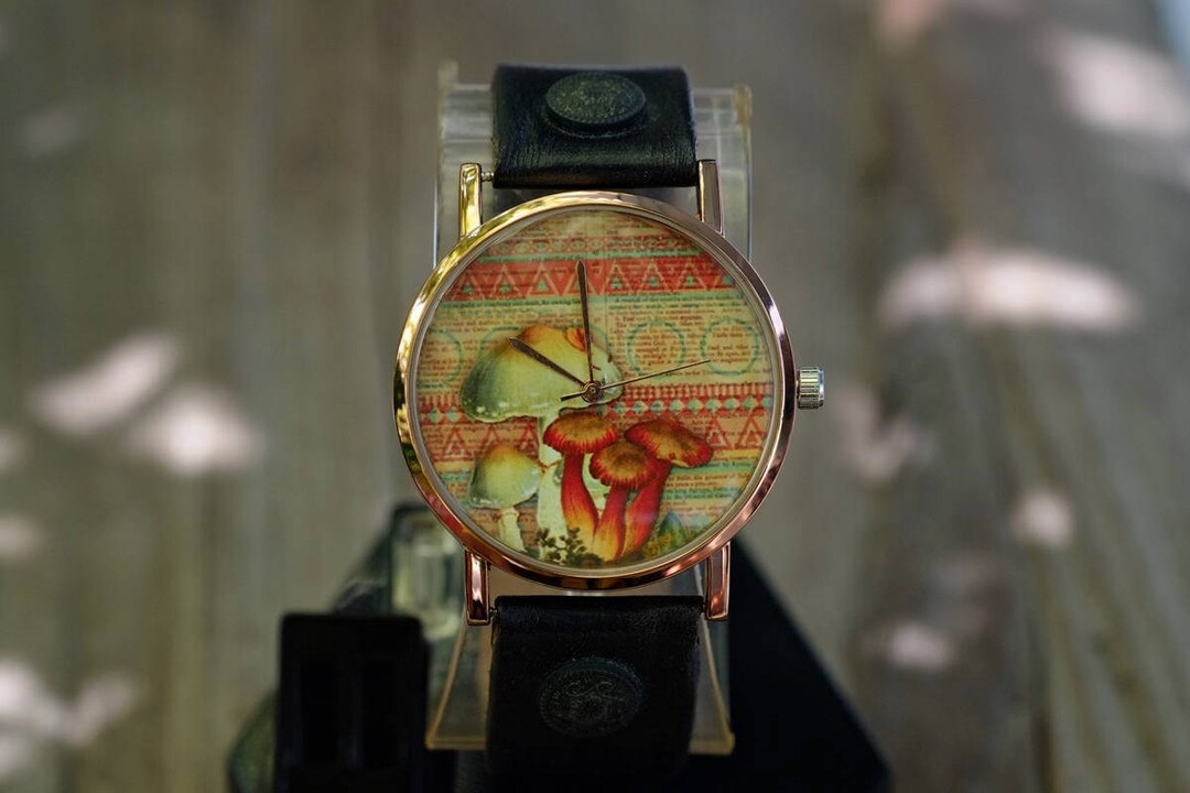 Mushroom Art Watch,ladies Watch,men's Watch,unisex Watch,gift Idea