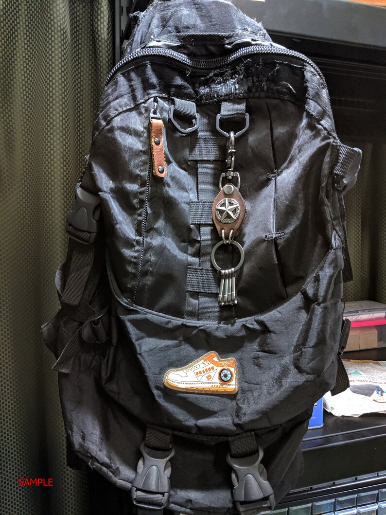 Leather Keychain Key Fob Key Ring Leather Key Chain Mens Key Etsy