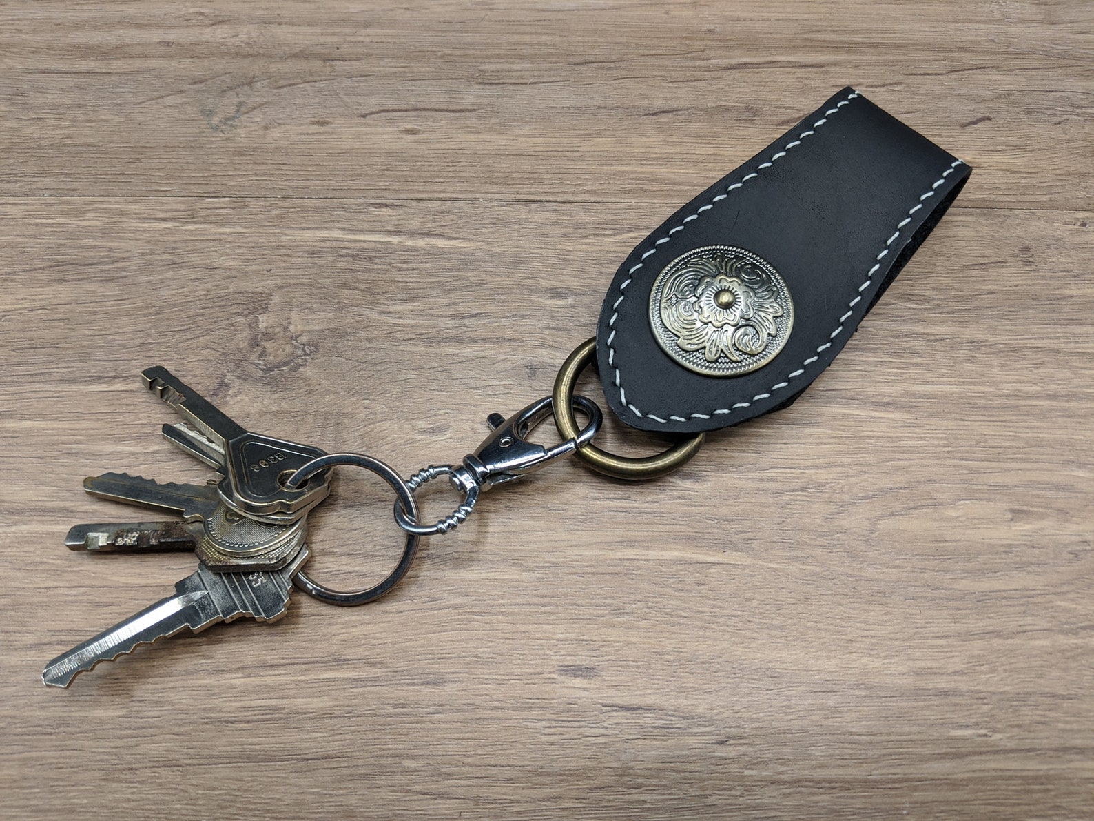 Antique Belt Loop Key Chain Cowhide Leather Wallet Chain for Etsy